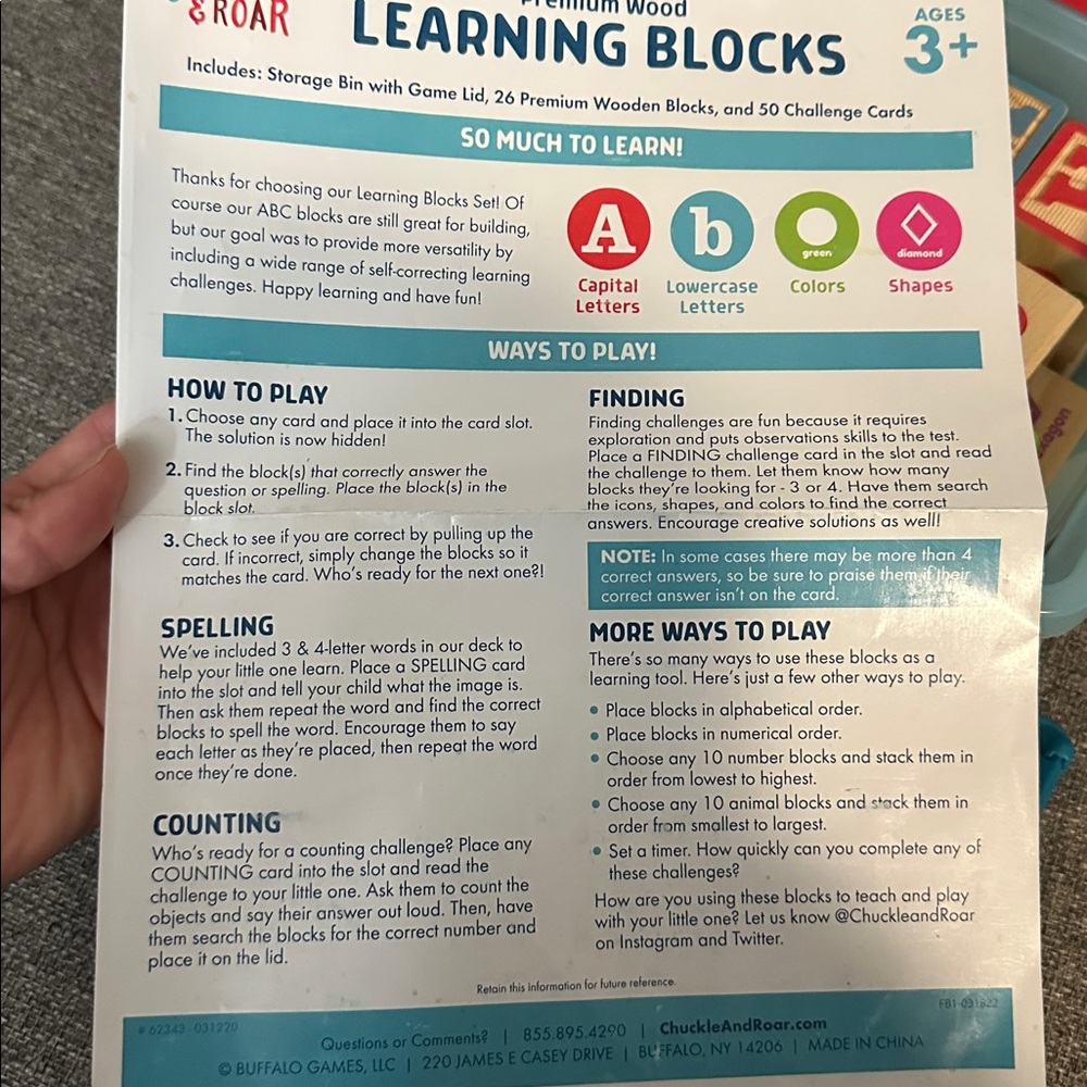 Colorful Learning Blocks Set for Kids - Picture 5 of 5